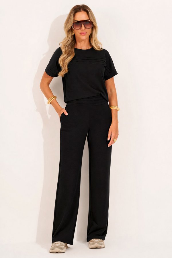 CONJUNTO FEMININO MOLECOTTON SUELI PRETO