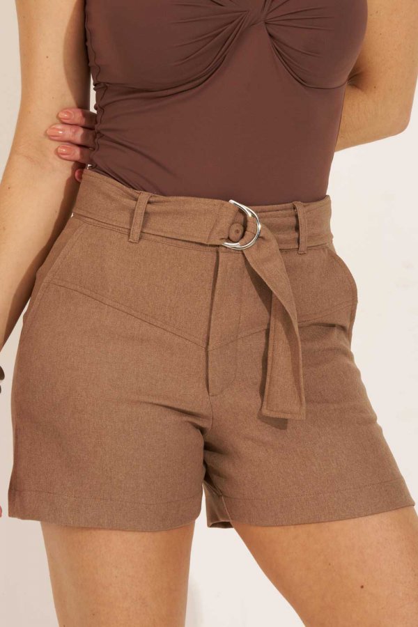 SHORTS FEMININO VALEN�A CAPPUCCINO