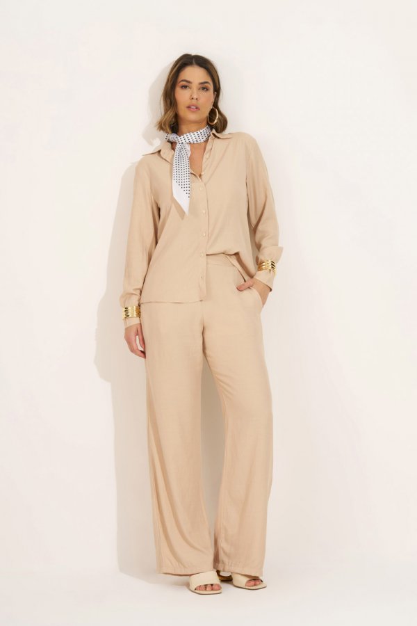 CONJUNTO FEMININO VISCOLINHO ALE AREIA