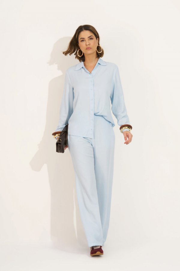 CONJUNTO FEMININO VISCOLINHO ALE AZUL CLARO