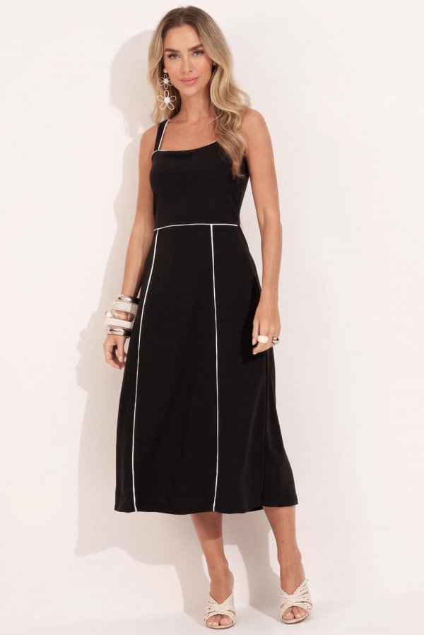 VESTIDO MOLECOTTON DONNA PRETO