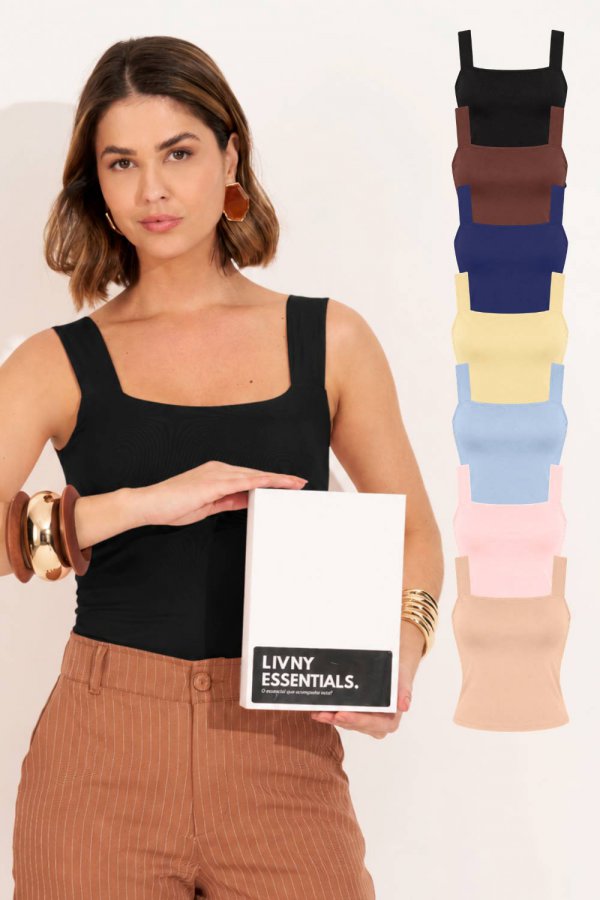 KIT DUAS BLUSAS DUPLA FACE POLIAMIDA VIRGINIA 